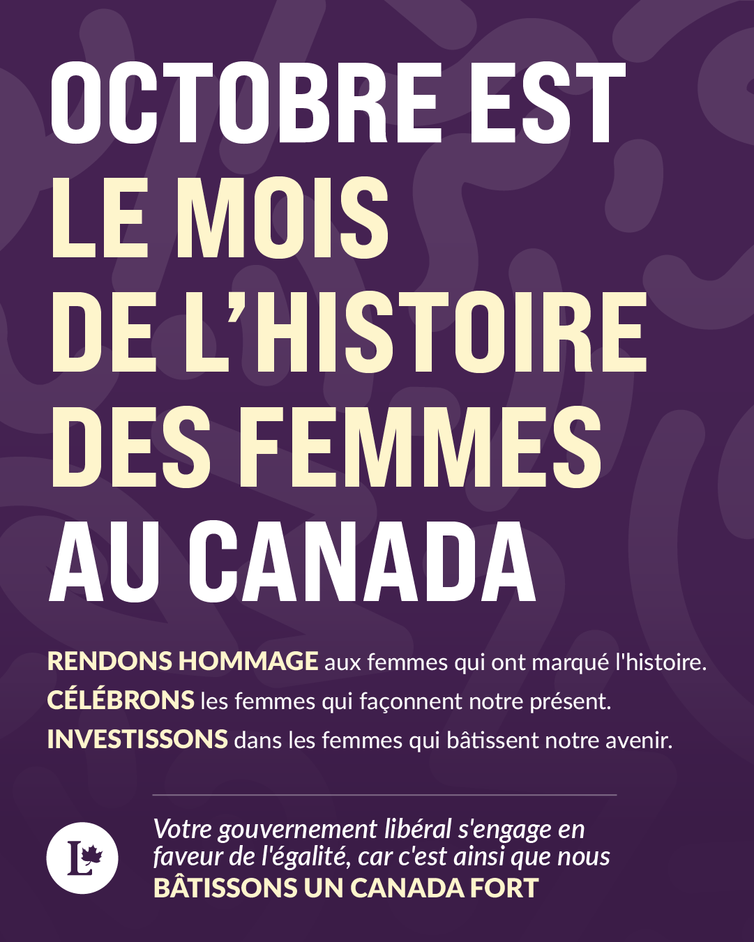 Célébration du Mois de l'Histoire des Femmes