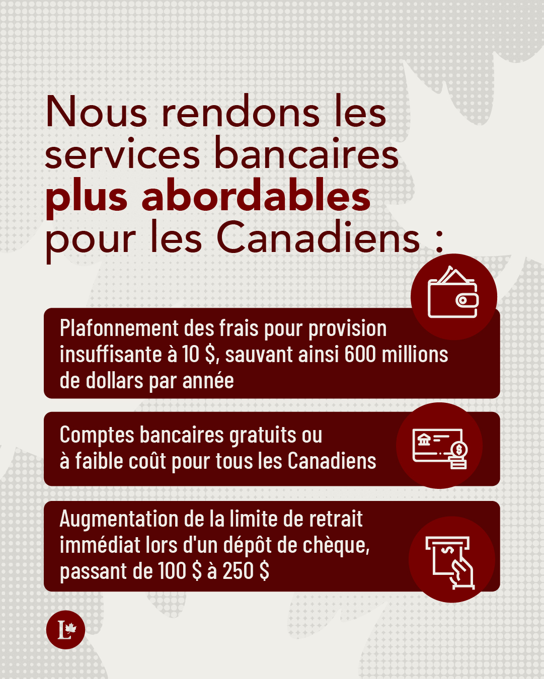 Rendre les services bancaires plus abordables pour les Canadiens